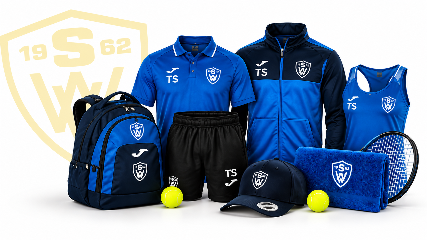 Fanartikel des SV Walpertskirchen mit Shirt, Hoodie, Rucksack und Cap
